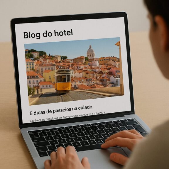 imagem de um blog para hotel