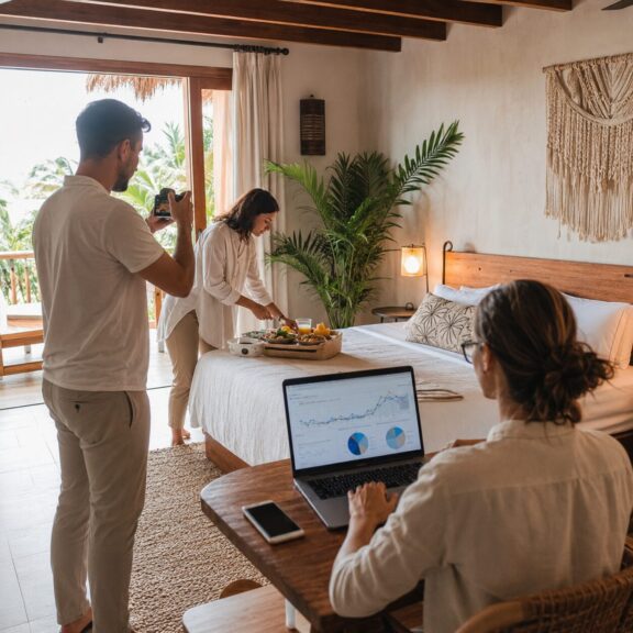 imagem de uma produção de conteúdo para hotelaria