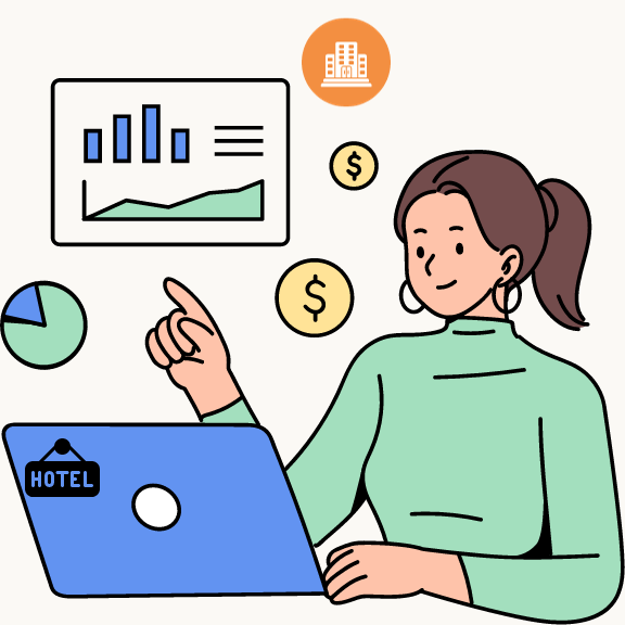 imagem de gestora analisando indicador hoteleiro receita por hóspede